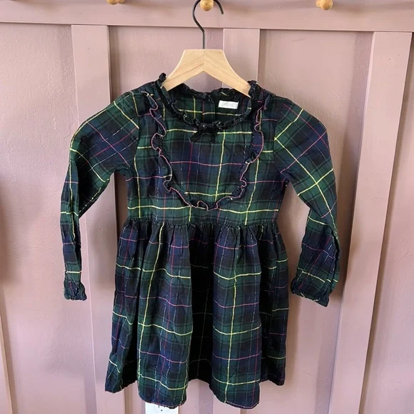 slim fit dress slacks Green&Red 1950s Christmas Plaids Hooded Dress